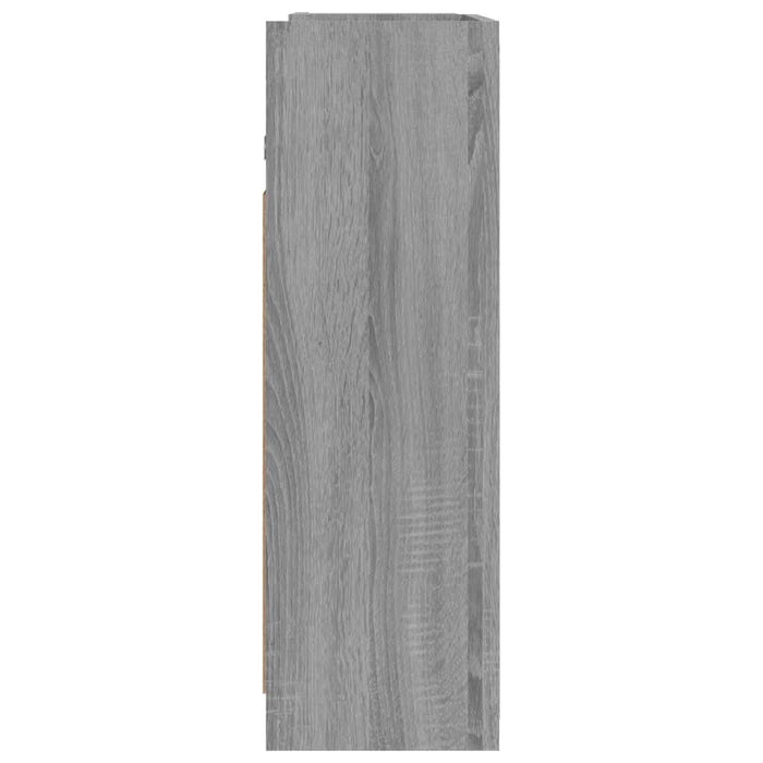 Dulap baie cu oglindă gri sonoma 62,5x20,5x64 cm lemn compozit - WALTI WALTI