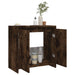 Dulap de baie, stejar fumuriu, 60x33x61 cm, lemn prelucrat - WALTI WALTI