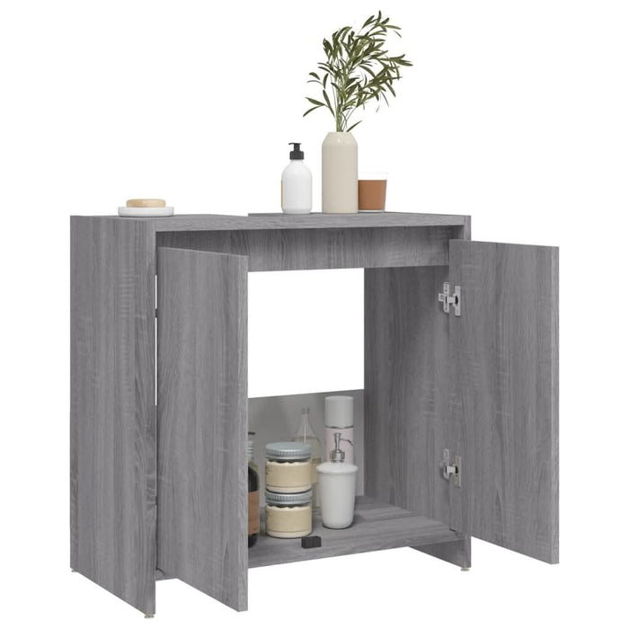 Dulap de baie, gri sonoma, 60x33x61 cm, lemn prelucrat - WALTI WALTI