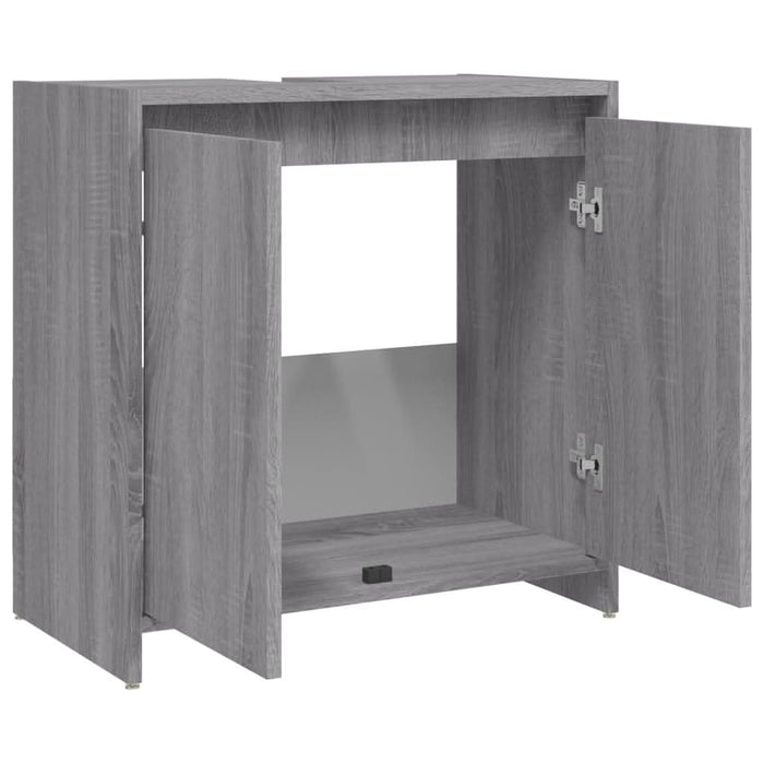 Dulap de baie, gri sonoma, 60x33x61 cm, lemn prelucrat - WALTI WALTI
