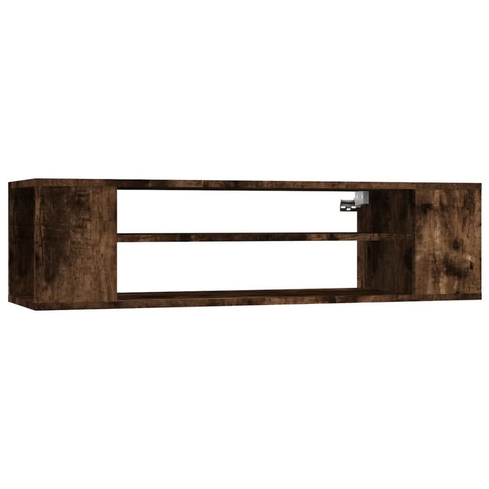 Dulap TV suspendat, stejar fumuriu 100x30x26,5 cm lemn compozit - WALTI WALTI