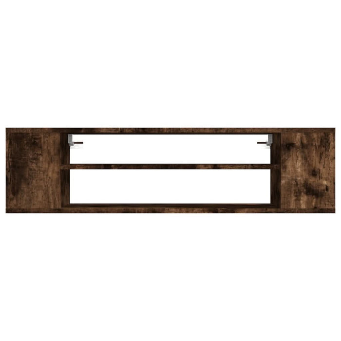 Dulap TV suspendat, stejar fumuriu 100x30x26,5 cm lemn compozit - WALTI WALTI