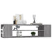 Dulap TV suspendat, gri sonoma, 100x30x26,5 cm, lemn prelucrat - WALTI WALTI