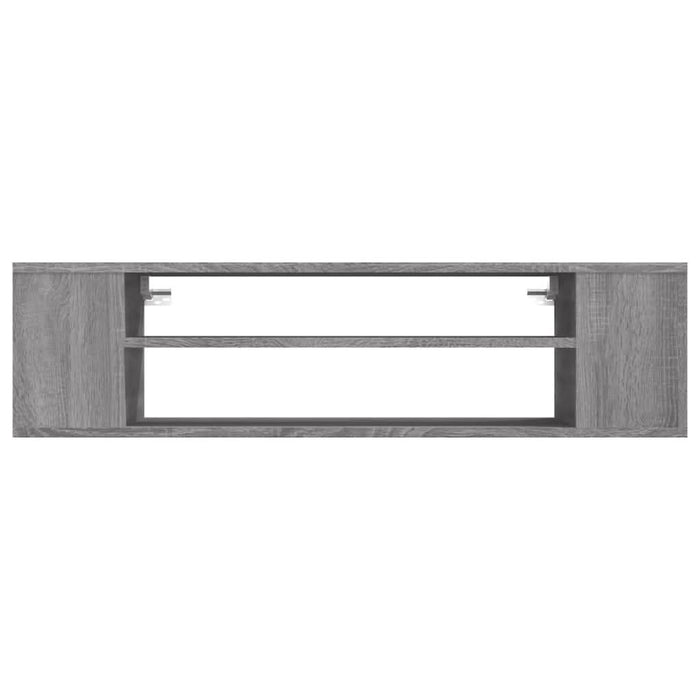 Dulap TV suspendat, gri sonoma, 100x30x26,5 cm, lemn prelucrat - WALTI WALTI