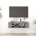 Dulap TV suspendat, gri sonoma, 100x30x26,5 cm, lemn prelucrat - WALTI WALTI