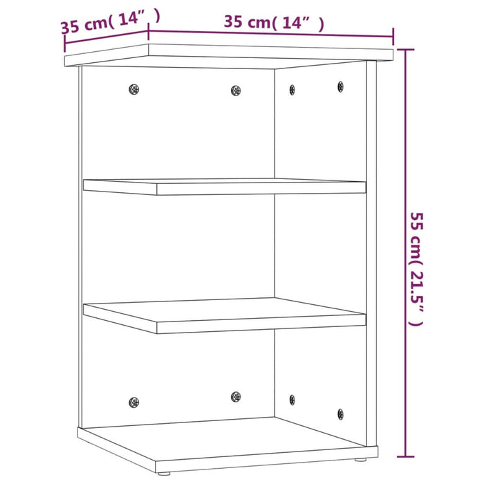 Dulap lateral, gri sonoma, 35x35x55 cm, lemn prelucrat - WALTI WALTI