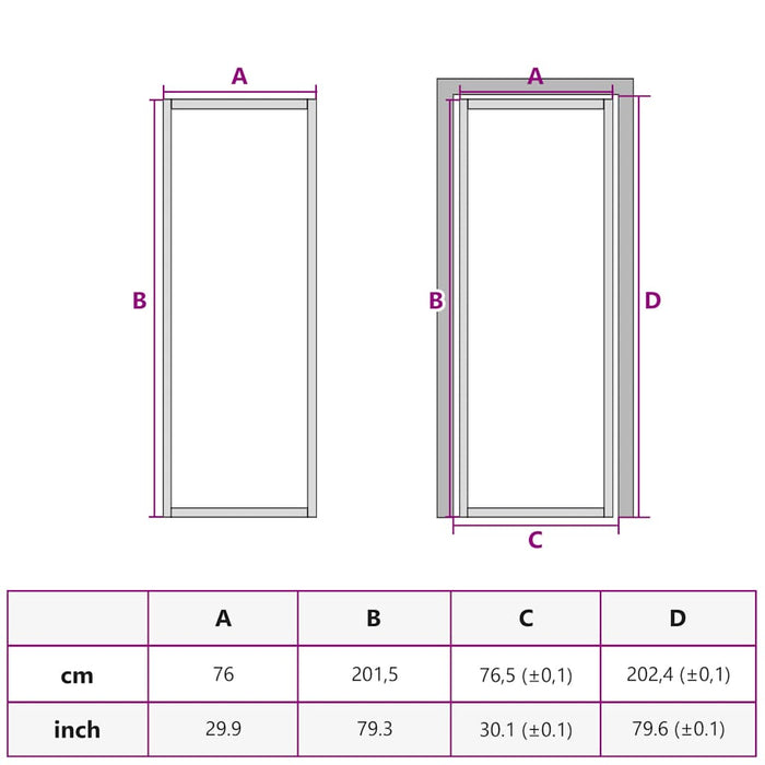 Ușă de interior negru 76x201,5 cm sticlă securiz./aluminiu slim WALTI