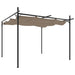 Pergola cu acoperiș retractabil, gri taupe, 295x292x230 cm - WALTI WALTI