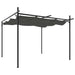 Pergola cu acoperiș retractabil, antracit, 295x292x230 cm - WALTI WALTI