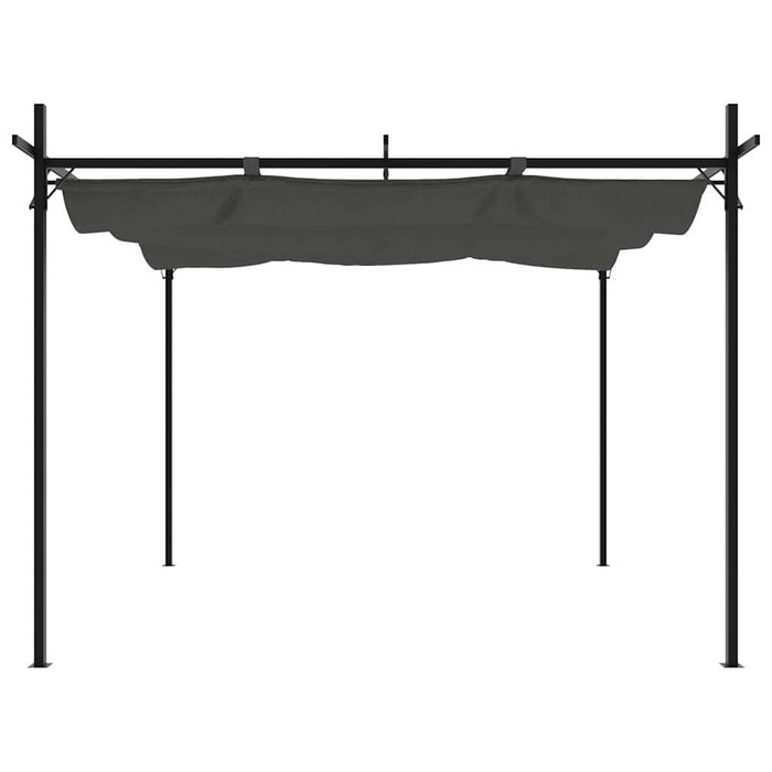 Pergola cu acoperiș retractabil, antracit, 295x292x230 cm - WALTI WALTI