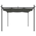 Pergola cu acoperiș retractabil, antracit, 295x292x230 cm - WALTI WALTI