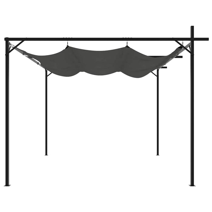 Pergola cu acoperiș retractabil, antracit, 295x292x230 cm - WALTI WALTI