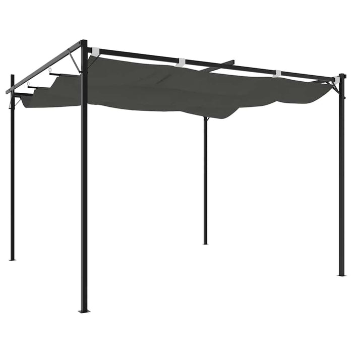Pergola cu acoperiș retractabil, antracit, 295x292x230 cm - WALTI WALTI