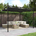 Pergola cu acoperiș retractabil, antracit, 295x292x230 cm - WALTI WALTI