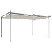 Pergola cu acoperiș retractabil, crem, 395x292x230 cm - WALTI WALTI