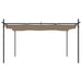 Pergola cu acoperiș retractabil, gri taupe, 395x292x230 cm - WALTI WALTI