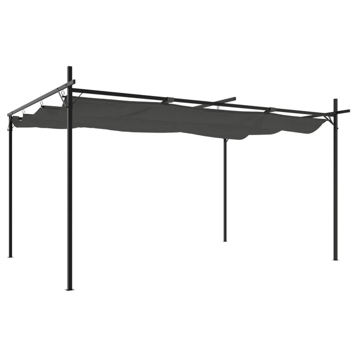 Pergola cu acoperiș retractabil, antracit, 395x292x230 cm - WALTI WALTI