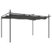 Pergola cu acoperiș retractabil, antracit, 395x292x230 cm - WALTI WALTI
