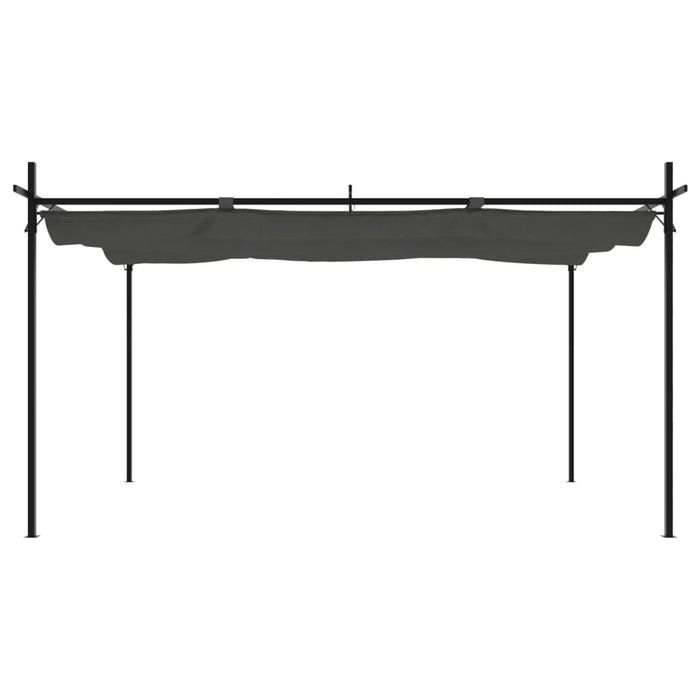 Pergola cu acoperiș retractabil, antracit, 395x292x230 cm - WALTI WALTI