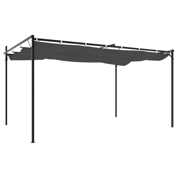 Pergola cu acoperiș retractabil, antracit, 395x292x230 cm - WALTI WALTI