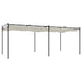 Pergola cu acoperiș retractabil, crem, 589x292x230 cm - WALTI WALTI