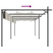 Pergola cu acoperiș retractabil, crem, 589x292x230 cm - WALTI WALTI