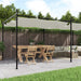 Pergola cu acoperiș retractabil, crem, 589x292x230 cm - WALTI WALTI