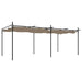 Pergola cu acoperiș retractabil, gri taupe, 589x292x230 cm - WALTI WALTI