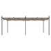 Pergola cu acoperiș retractabil, gri taupe, 589x292x230 cm - WALTI WALTI