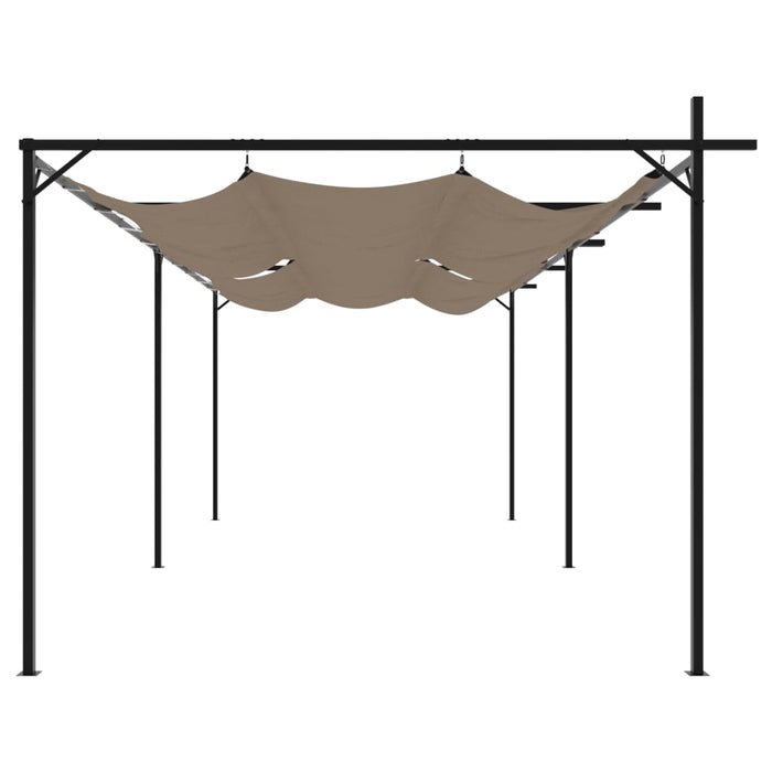 Pergola cu acoperiș retractabil, gri taupe, 589x292x230 cm - WALTI WALTI