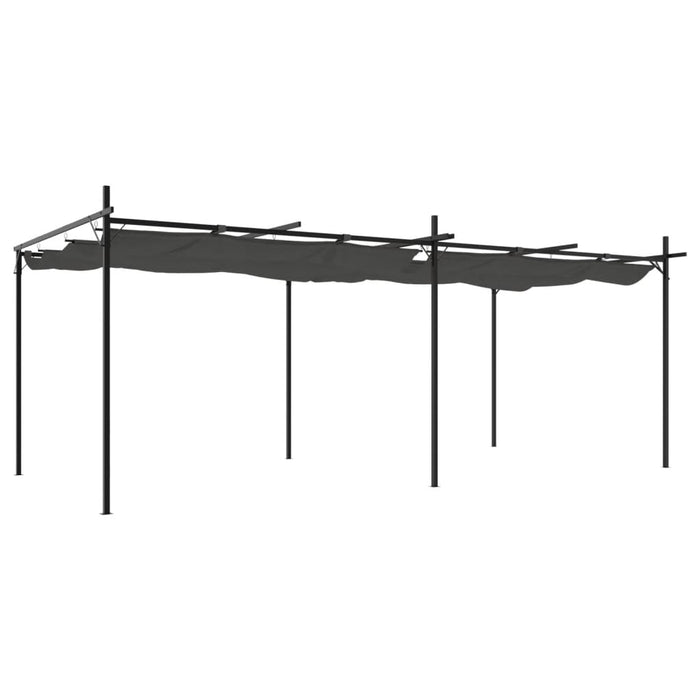 Pergola cu acoperiș retractabil, antracit, 589x292x230 cm - WALTI WALTI