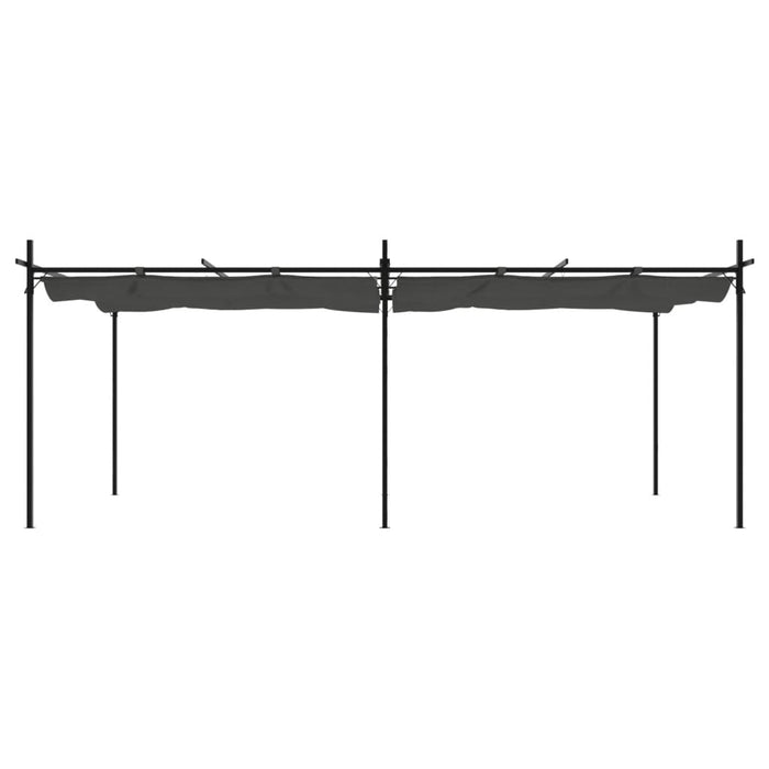 Pergola cu acoperiș retractabil, antracit, 589x292x230 cm - WALTI WALTI