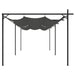 Pergola cu acoperiș retractabil, antracit, 589x292x230 cm - WALTI WALTI