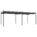 Pergola cu acoperiș retractabil, antracit, 589x292x230 cm - WALTI WALTI