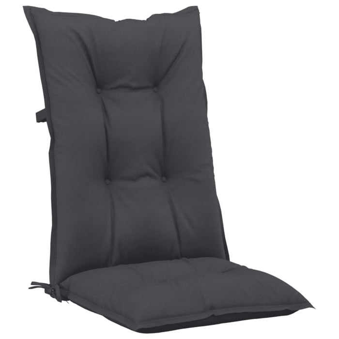 Perne scaun cu spătar înalt, 6 buc. antracit 120x50x7 cm textil WALTI