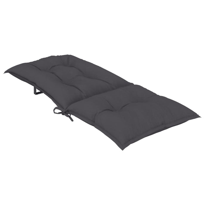 Perne scaun cu spătar înalt, 6 buc. antracit 120x50x7 cm textil WALTI