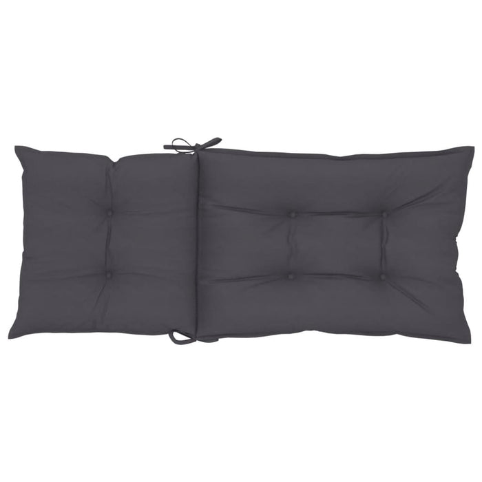Perne scaun cu spătar înalt, 6 buc. antracit 120x50x7 cm textil WALTI