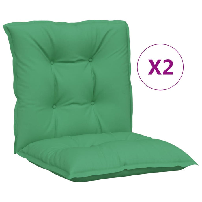 Perne scaun cu spătar mic, 2 buc., verde, 100x50x7 cm, textil WALTI