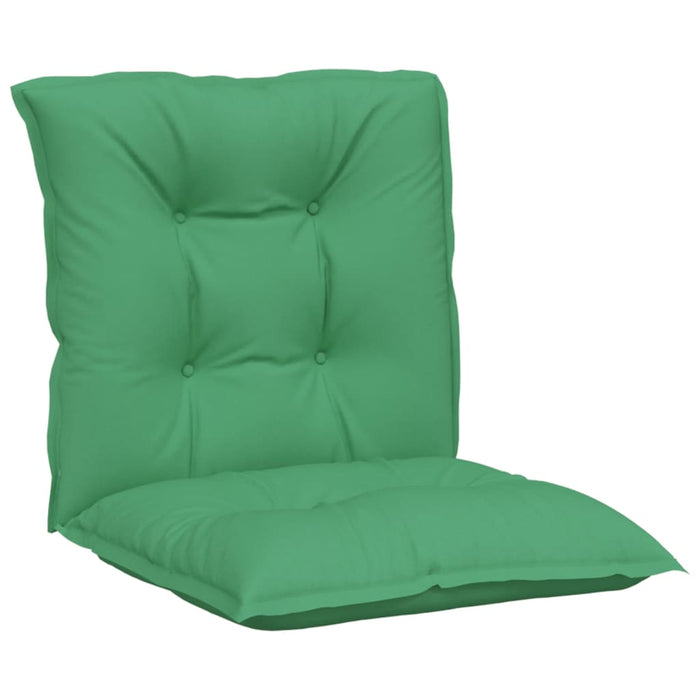 Perne scaun cu spătar mic, 2 buc., verde, 100x50x7 cm, textil WALTI