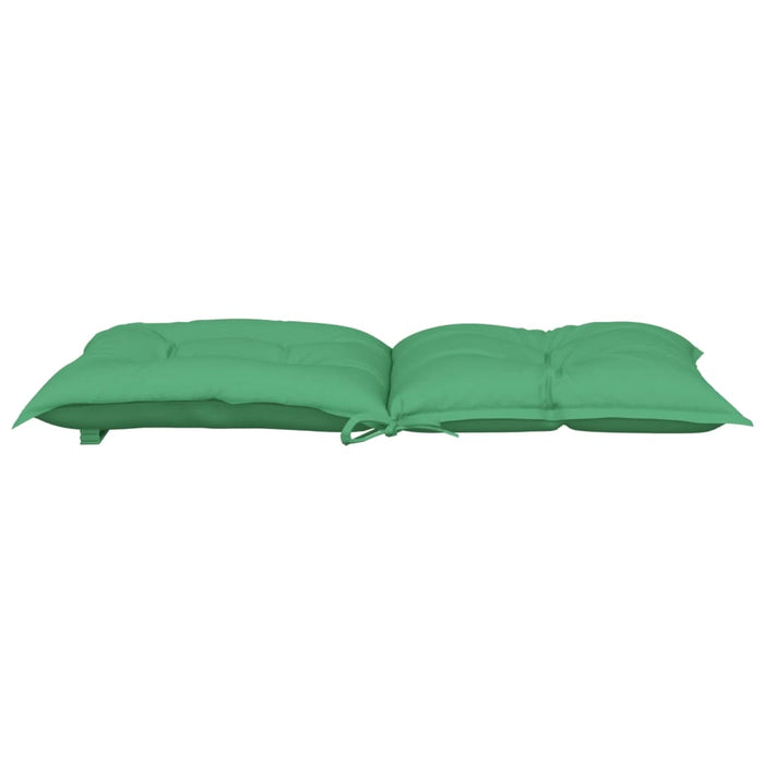 Perne scaun cu spătar mic, 2 buc., verde, 100x50x7 cm, textil WALTI