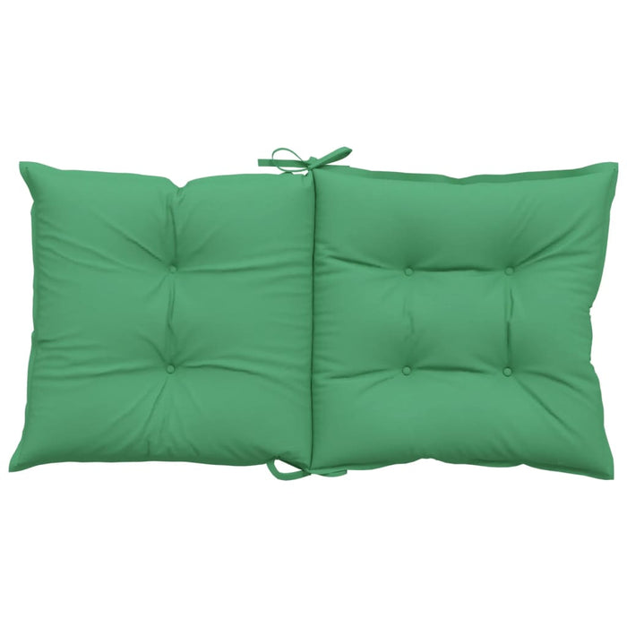 Perne scaun cu spătar mic, 2 buc., verde, 100x50x7 cm, textil WALTI