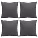 Perne de canapea, 4 buc., antracit, 40x40 cm, textil - WALTI WALTI