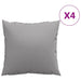 Perne de canapea, 4 buc., gri, 40x40 cm, textil - WALTI WALTI