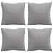 Perne de canapea, 4 buc., gri, 40x40 cm, textil - WALTI WALTI