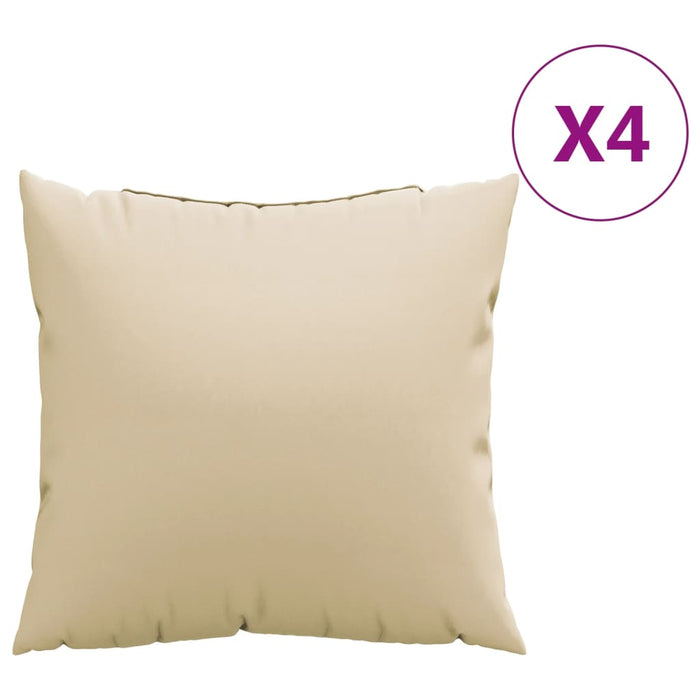 Perne de canapea, 4 buc., bej, 40x40 cm, textil - WALTI WALTI