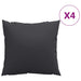 Perne de canapea, 4 buc., negru, 40x40 cm, textil - WALTI WALTI