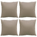 Perne de canapea, 4 buc., taupe, 40x40 cm, textil - WALTI WALTI