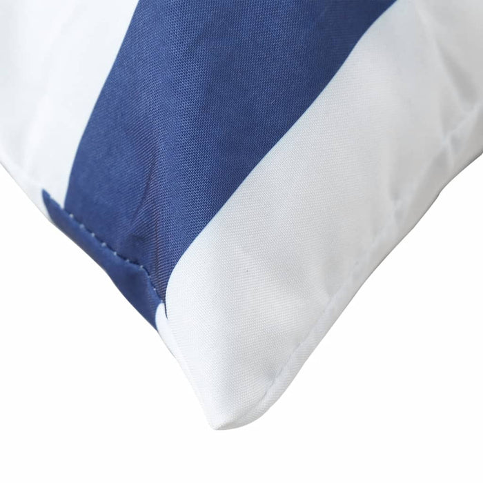 Perne decorative, 4 buc., albastru și alb, 40x40 cm, textil WALTI