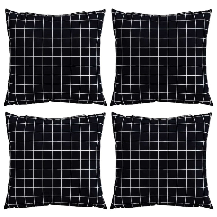 Perne decorative În carouri 4 pcs Carouri Negre 40 x 40 cm - WALTI WALTI