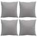 Perne de canapea, 4 buc., gri, 50x50 cm, textil - WALTI WALTI